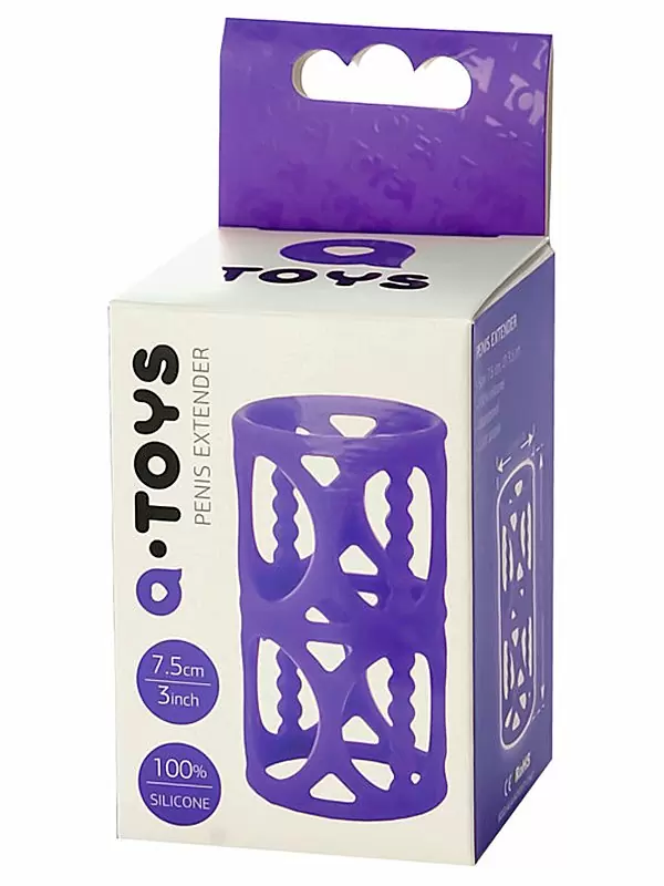 Насадка на пенис TOYFA A-Toys с пупырышками – фиолетовый