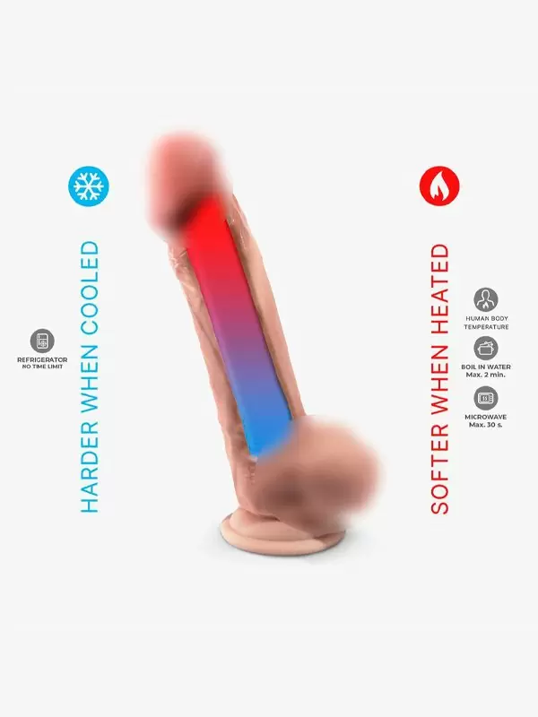 Реалистичный фаллоимитатор SILEXD Model 1 Premium Real Skin, 23 см, силикон, телесный