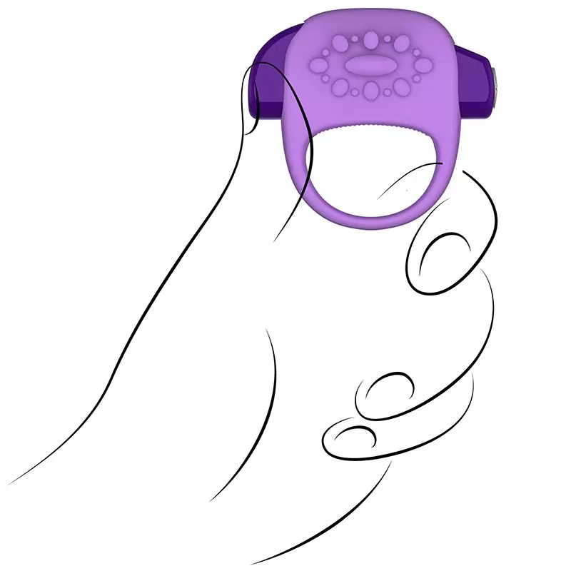 Вибро-кольцо Halo – фиолетовое