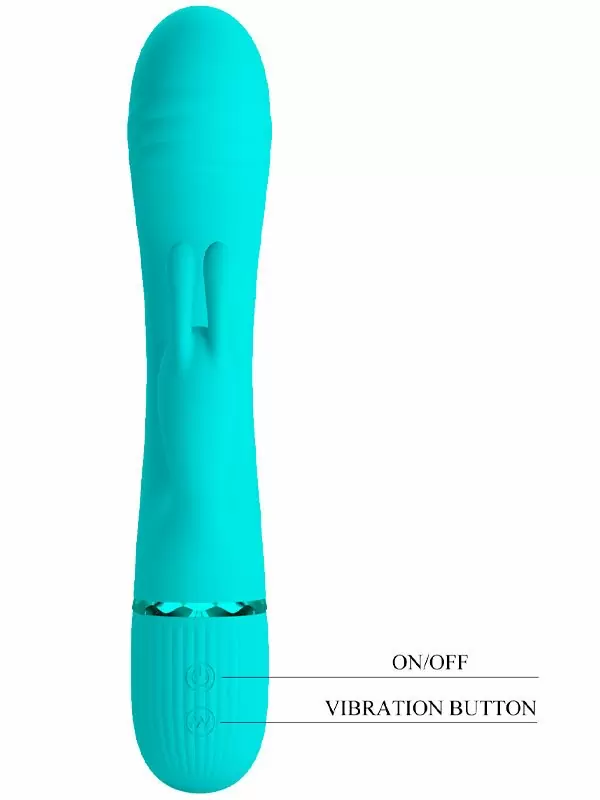 Вибратор-кролик Baile Scocco, гибкая головка, 10 режимов