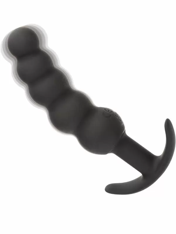 Анальная виброёлочка California Exotic Novelties Boundless Vibrating X5 Beaded Plug, для ношения, 10 режимов, 5 шариков, силикон