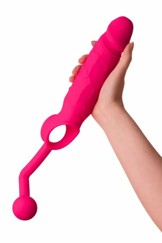 Насадка на пенис с анальной втулкой TOYFA POPO Pleasure – розовый