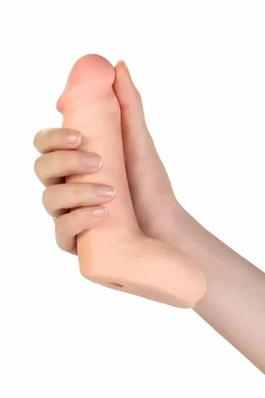 Страпон с вибрацией TOYFA RealStick Elite 13 см - телесный