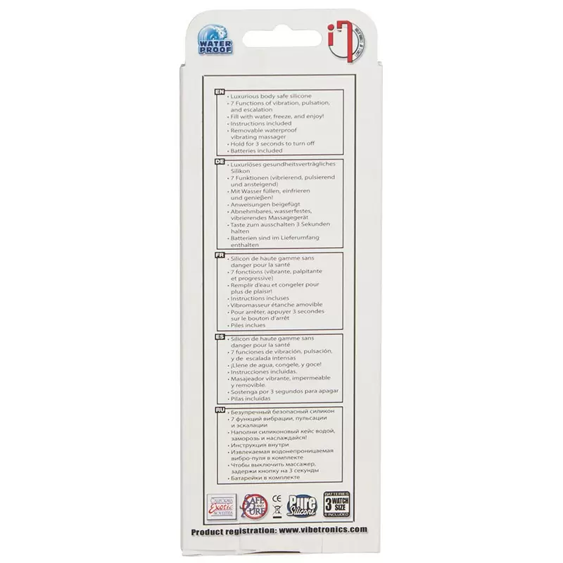 Мини-вибратор с охлаждающим эффектом Posh Silicone Ice Massager Tease – синий