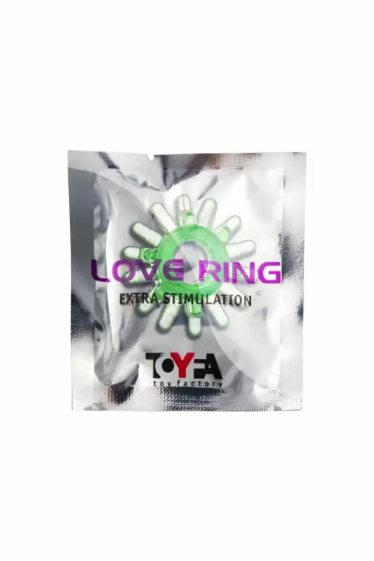 Эрекционное кольцо TOYFA Love Ring - зеленый