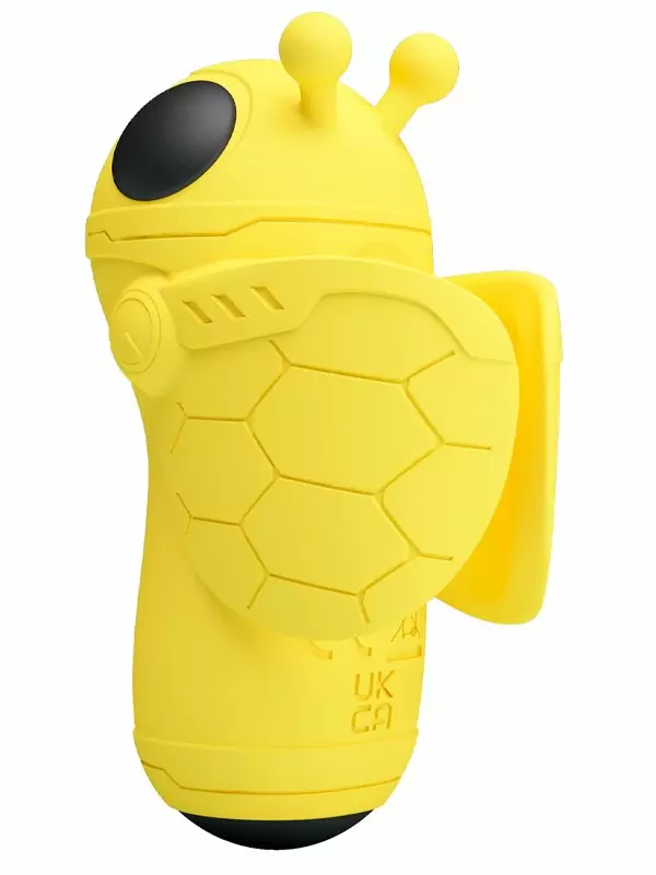 Вакуумный мини-стимулятор клитора Baile  Magic Bee, на палец, 7 см, 10 режимов, силикон, желтый