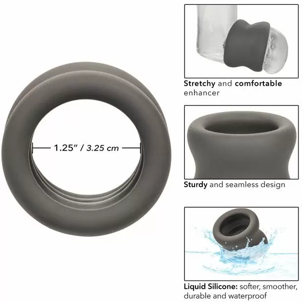 Эрекционное кольцо для мошонки Alpha Liquid Silicone Scrotum Ring