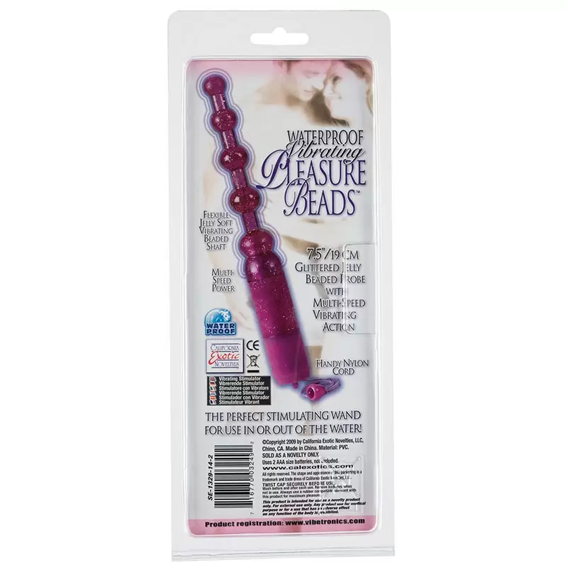 Анальная цепочка с вибрацией Waterproof Vibrating Pleasure Beads