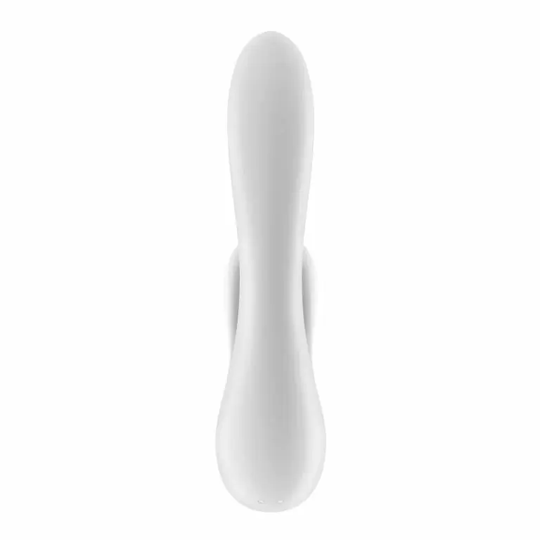 Вибратор-кролик Double Flex: 20 см, белый