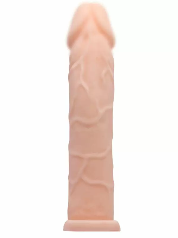 Реалистичная насадка PrettyLove Penis sleeve 7, закрытая, 18 см, телесный 