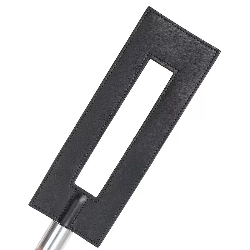 Шлёпалка-рамка Leather Gap Paddle кожаная – черная