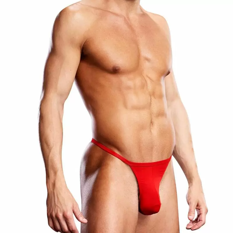 Красные мужские Т-стринги BlueLine – S/M