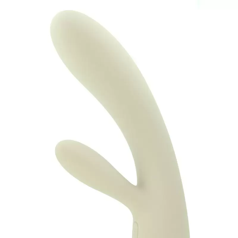 Вибратор Lorna работает от прикосновений, интеллектуальный – бежевый