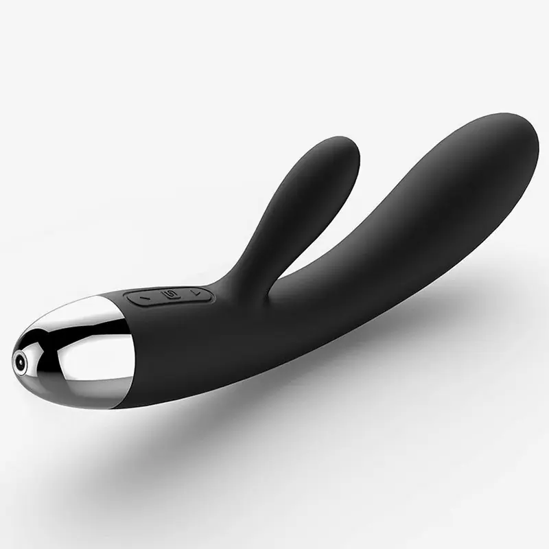 Двойной вибромассажер Alice с интеллектуальным режимом – черный	