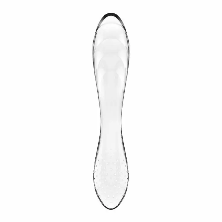 Двухсторонний фаллоимитатор Satisfyer Dazzling Crystal 1, 18 см, стеклянный, прозрачный