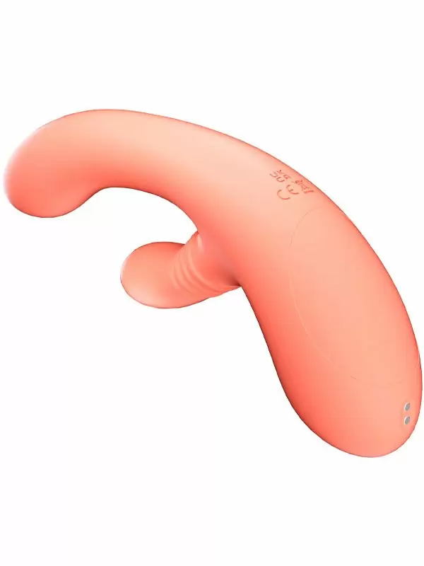 Инновационный вибратор-кролик Amovibe Vibella, 27 см, силикон, оранжевый