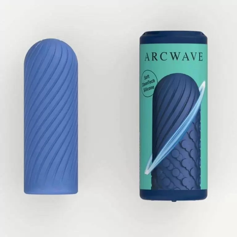 Инновационный мастурбатор Arcwave Ghost Pocket Stroker Blue, 10 см, силикон, голубой