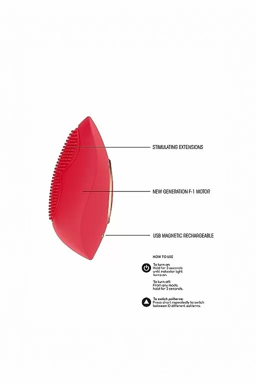 Клиторальный стимулятор Precious (красный)