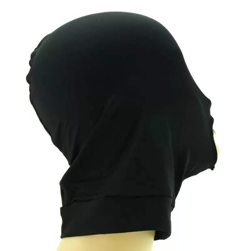 Эластичная маска на голову с отверстием для рта Open Mouth Stretch Hood – черный