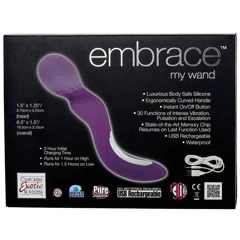 Вибромассажер Embrace My Wand перезаряжаемый – фиолетовый