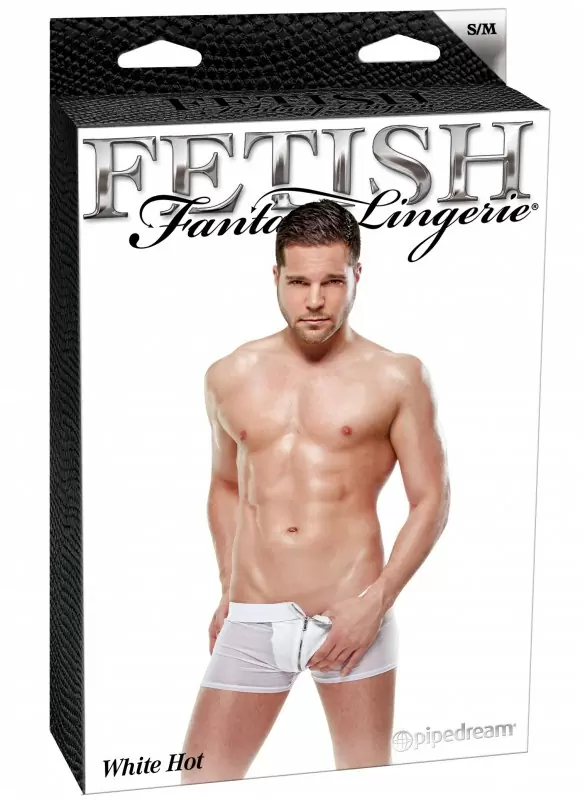 Прозрачные трусы-боксеры на молнии White Hot
