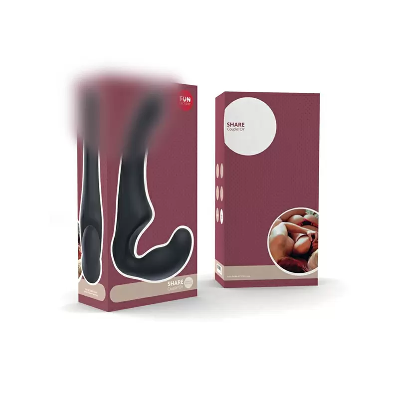 Анатомический страпон Fun Factory Share, безремневой, 16 см, черный