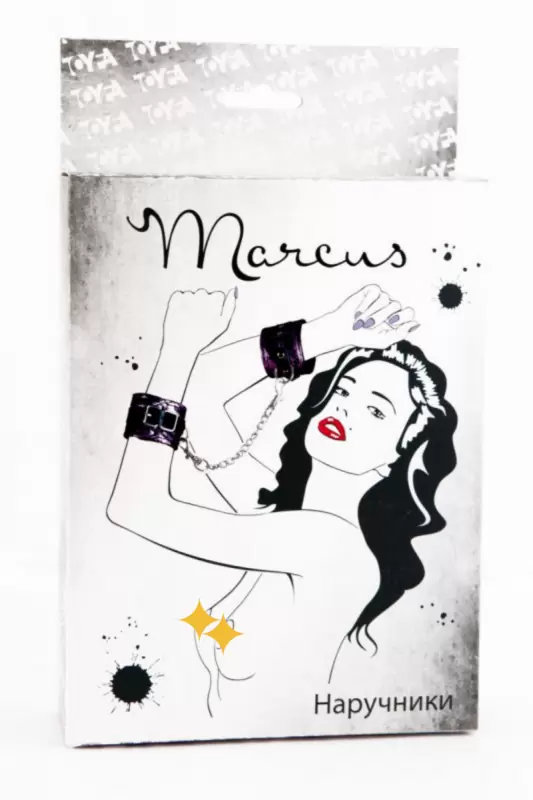 Кружевные наручники TOYFA Marcus – пурпурный