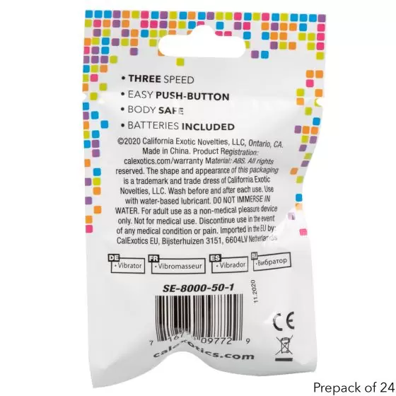 Компактная вибропуля FOIL 3-SPD BLT-PK PREPACK, 6,2 см, диаметр 1,8 см, розовый