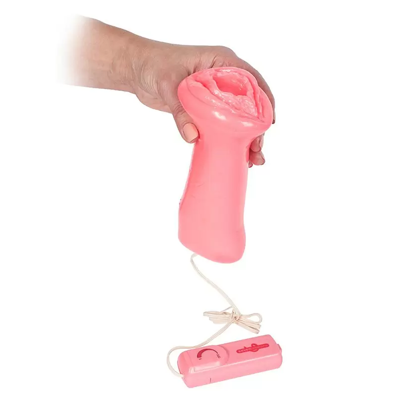 Мини вагина-девственница Softee Sucker с вибрацией – розовая