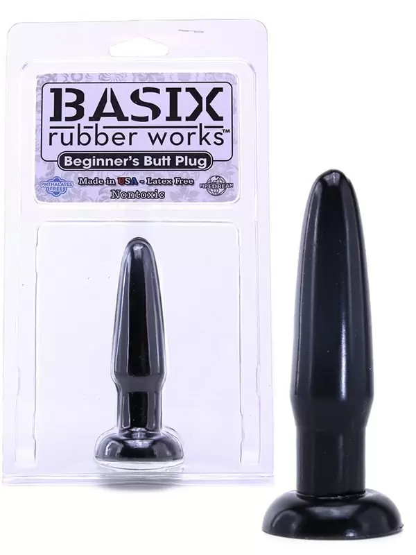Анальная пробка для начинающих Beginner's Butt Plug – черный