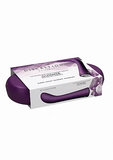 Гибкий вибратор Glimmer, 20,5 см, 10 режимов, силикон, фиолетовый