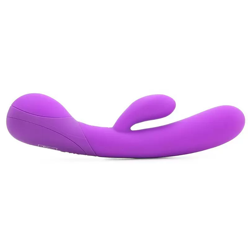 Изогнутый вибратор-кролик Impress “g”, 21 см, 12 режимов, силикон,  фиолетовый