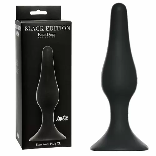 Анальная пробка Slim Anal Plug XL Black 4204-01Lola