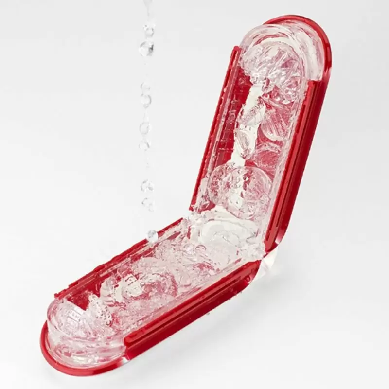 Элегантный мастурбатор с подогревом Tenga Flip Zero Red. 2 режима нагрева, 16 см, АБС/силикон