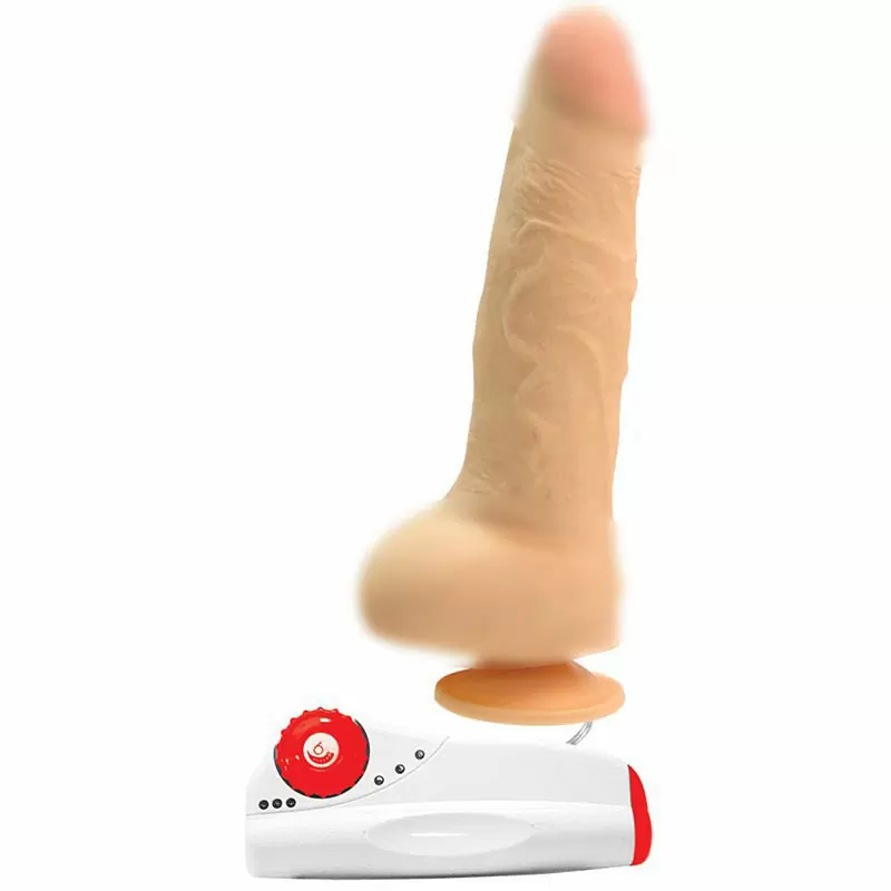 Фаллоимитатор The Fier Fighter на присоске с вибрацией – телесный