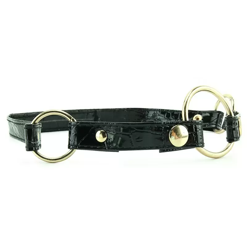 Кляп-рамка Fetish Fantasy Gold черный с золотом