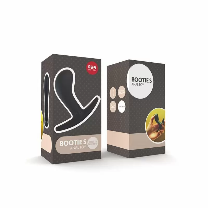 Компактная анальная пробка Fun Factory Bootie Small, 7,5 см, силикон, чёрная