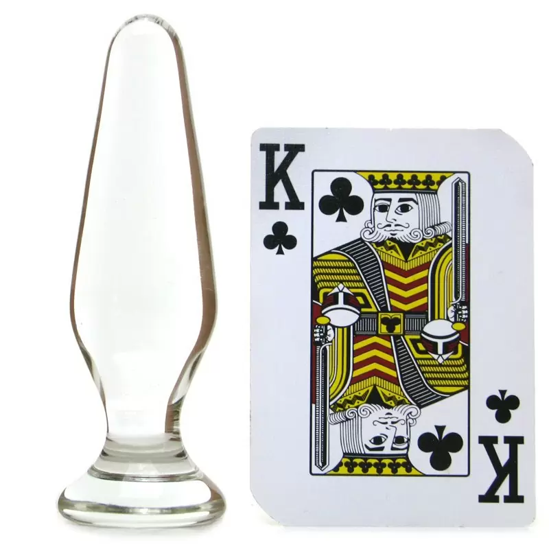 Анальная пробка из стекла Crystal Spires – прозрачная