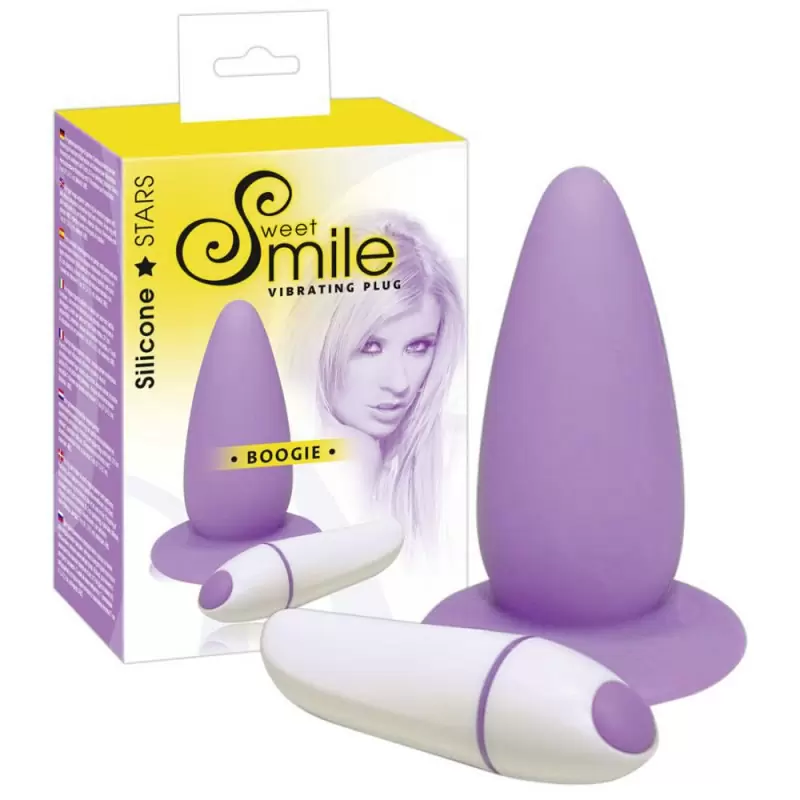 Анальная вибровтулка Smile Boogie - фиолетовый