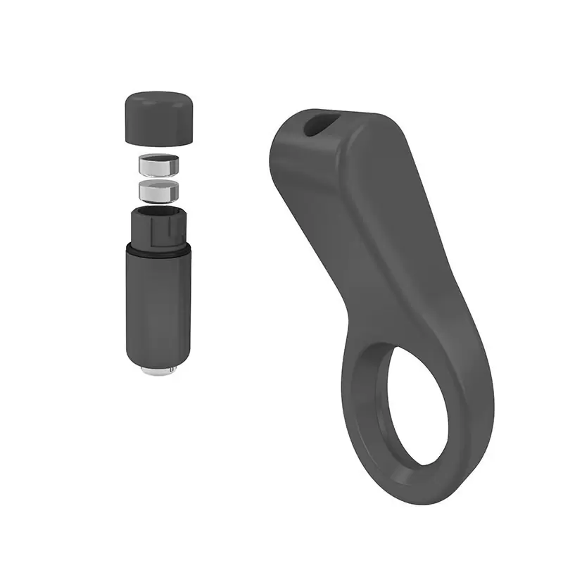 Эрекционное виброкольцо Ovo B4 с вертикальным стимулятором – серый	