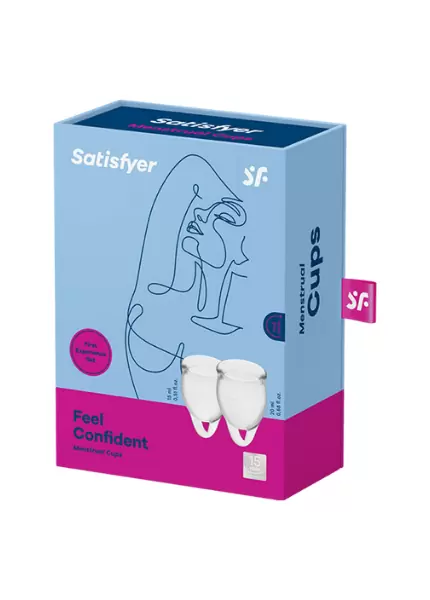 Набор менструальных чаш Satisfyer Feel confident Menstrual Cup (Transparent)
