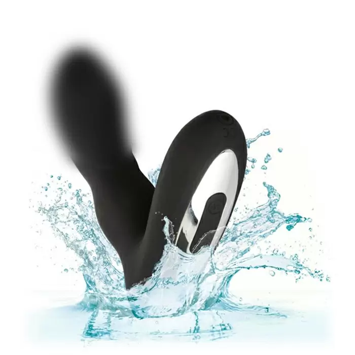 Подвижный массажер простаты Eclipse Roller Ball Probe с подвижным кончиком, 12,75 см, силикон,  черный