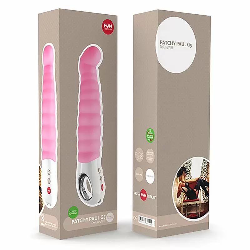 Перезаряжаемый вибратор G точки класса делюкс Patchy Paul  G5 - розовый