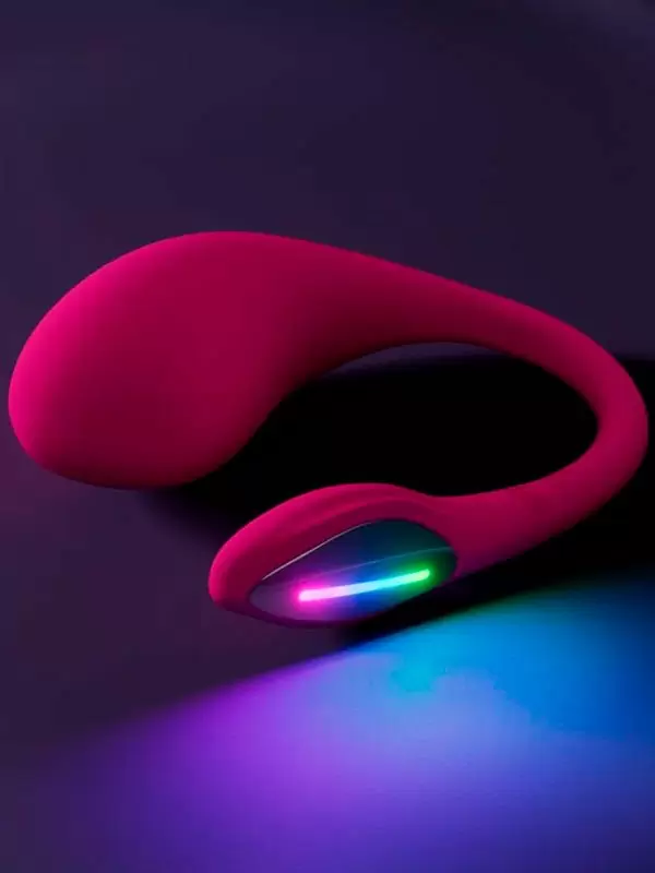 Интерактивное виброяйцо Lovense Lush 4, программируемое управление со смартфона, с LED-подсветкой, силикон