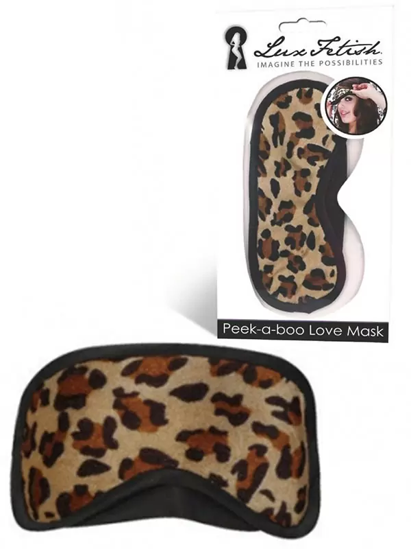 Восхитительная маска на глаза Peek-A-Boo Love Mask – леопардовый
