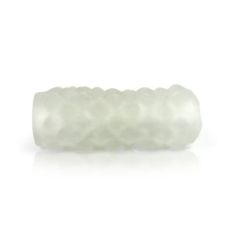 Мастурбатор двусторонний OptiMALE Reversible UltraSkyn Stroker Studs – прозрачный