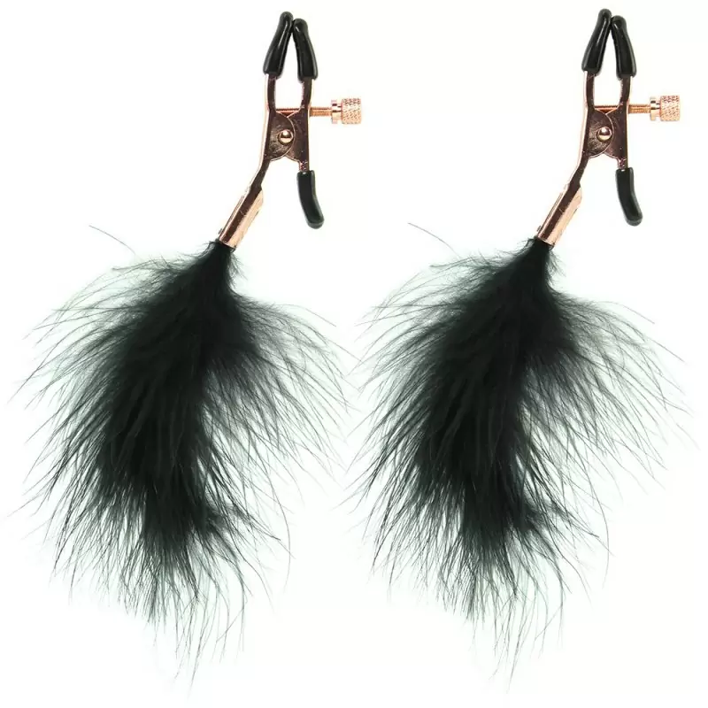Зажимы для сосков с пухом Entice Feather Nipplettes