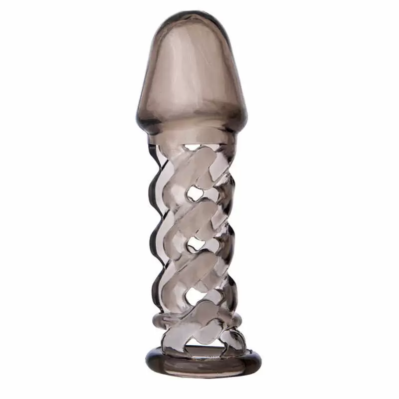 Увеличивающая насадка TOYFA XLover с подхватом мошонки — серая, 11,5 см