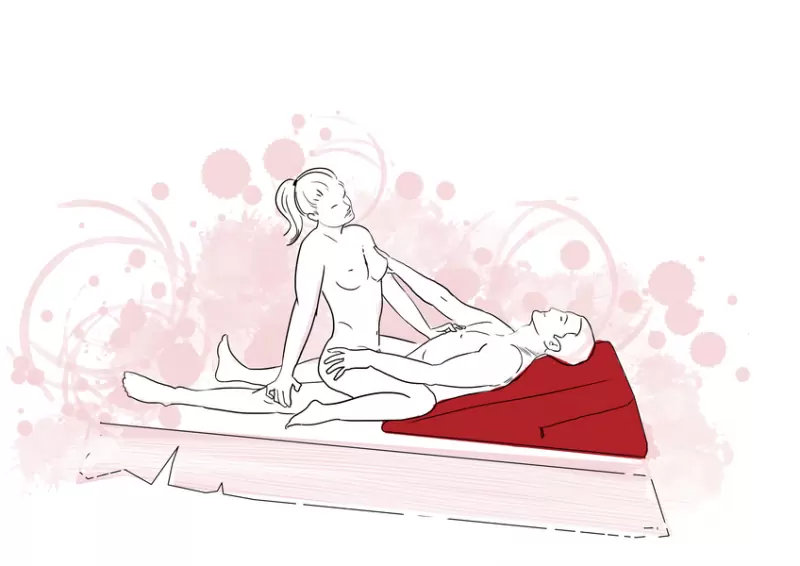 Подушка для любви большая Liberator Retail Ramp - красный