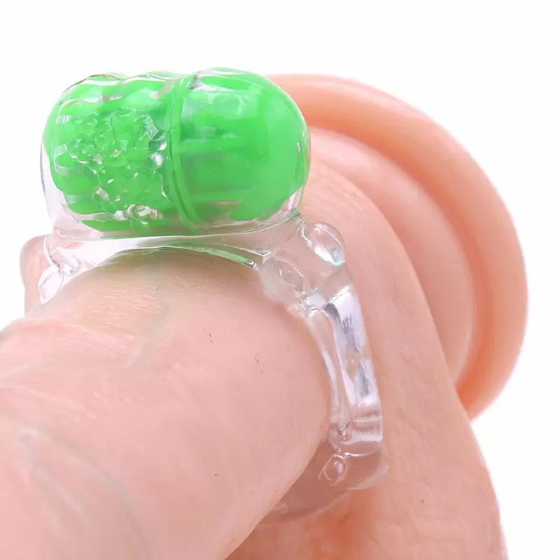 Прозрачное эрекционное кольцо ColorPop Big O с цветным виброэлементом